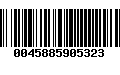 Código de Barras 0045885905323