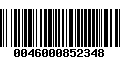 Código de Barras 0046000852348