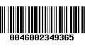 Código de Barras 0046002349365