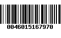 Código de Barras 0046015167970