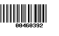 Código de Barras 00460392