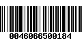 Código de Barras 0046066500184