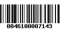 Código de Barras 0046100007143