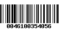 Código de Barras 0046100354056