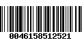 Código de Barras 0046158512521