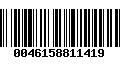 Código de Barras 0046158811419