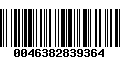 Código de Barras 0046382839364