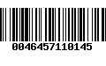 Código de Barras 0046457110145