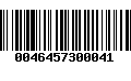 Código de Barras 0046457300041