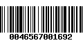 Código de Barras 0046567001692