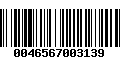 Código de Barras 0046567003139