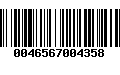 Código de Barras 0046567004358