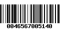 Código de Barras 0046567005140