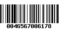 Código de Barras 0046567006178