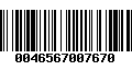 Código de Barras 0046567007670