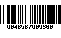 Código de Barras 0046567009360