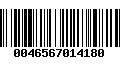 Código de Barras 0046567014180