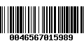 Código de Barras 0046567015989