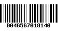 Código de Barras 0046567018140