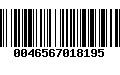 Código de Barras 0046567018195