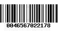 Código de Barras 0046567022178