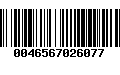 Código de Barras 0046567026077