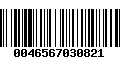 Código de Barras 0046567030821