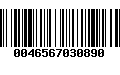 Código de Barras 0046567030890