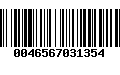 Código de Barras 0046567031354