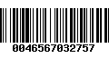 Código de Barras 0046567032757