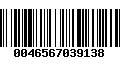 Código de Barras 0046567039138