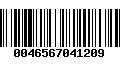 Código de Barras 0046567041209