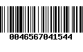 Código de Barras 0046567041544