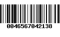 Código de Barras 0046567042138