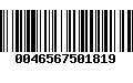 Código de Barras 0046567501819