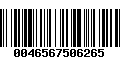 Código de Barras 0046567506265