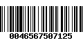 Código de Barras 0046567507125