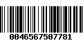 Código de Barras 0046567507781