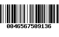 Código de Barras 0046567509136