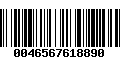 Código de Barras 0046567618890