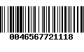 Código de Barras 0046567721118
