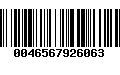 Código de Barras 0046567926063