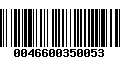 Código de Barras 0046600350053