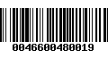 Código de Barras 0046600480019