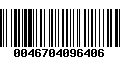 Código de Barras 0046704096406