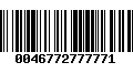 Código de Barras 0046772777771
