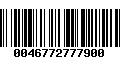 Código de Barras 0046772777900