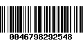 Código de Barras 0046798292548