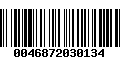 Código de Barras 0046872030134