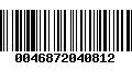 Código de Barras 0046872040812
